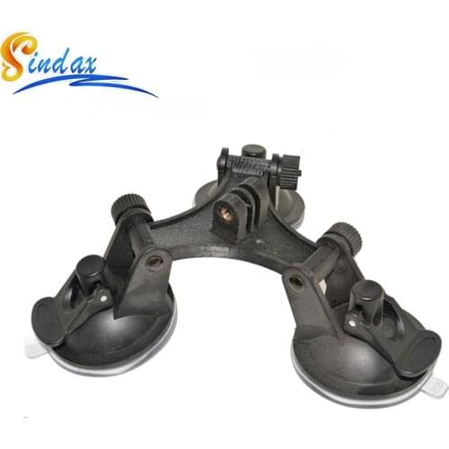 DVR Car Suction Cup Mount Holder Window Glass Car Mount Holder 3 Point Suction Cup Tripod for GoPro Xiaomi yi 4k Accessories