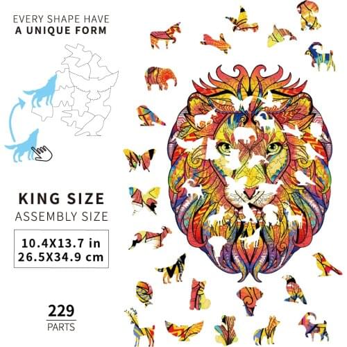 Wooden puzzle butterfly animal 3D puzzle assembly model set novel and interesting childrens toys children girls birthday gifts