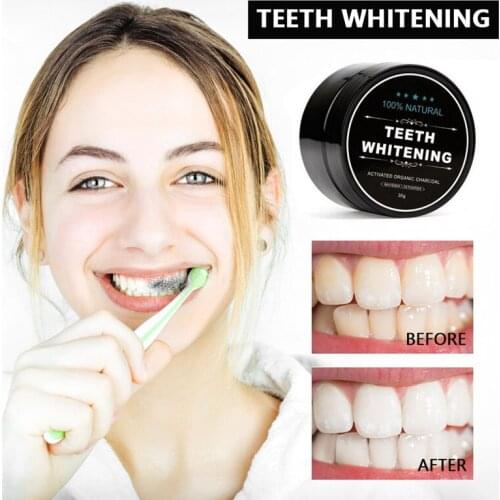 30g Teeth Whitening Oral Care Charcoal Powder Natural Activated Whitener Hygiene Dental Bamboo Charcoal Tooth Whitenung Powder