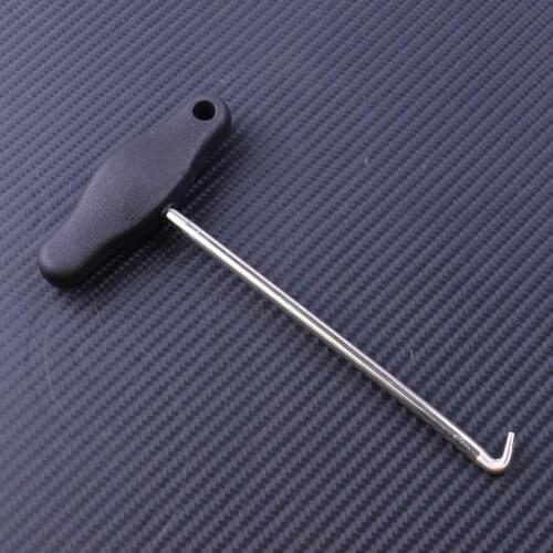 DWCX 1Pc Black 3438 T Shape Handle Handbrake Pull-out Hook VAG Dashboard AC Trims Removal Tool Fit For VW Audi