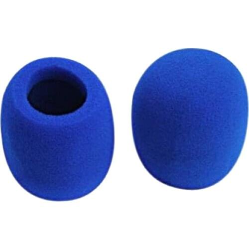 2PC Blue Microphone Foam Cover 35MM Diameter Case Perfromance Stage Mic Accs