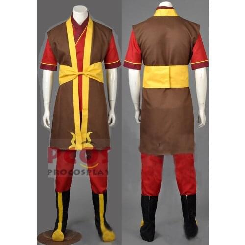 Avatar The Last Airbender Prince Zuko Cosplay Costume Anime Custom Made Uniform With foot cover