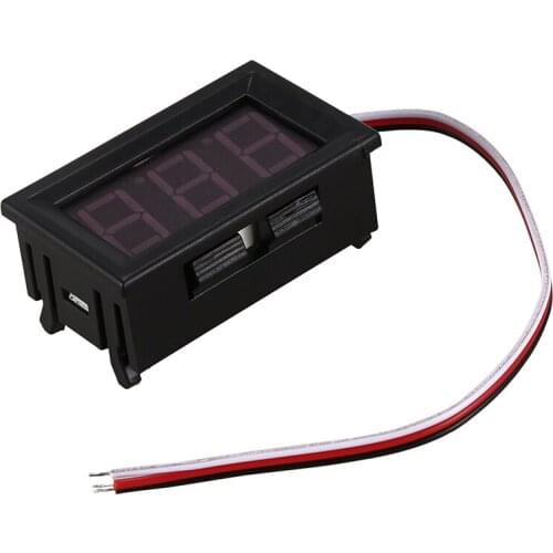 Mini voltmeter tester Digital voltage test battery DC 0-30V red auto car