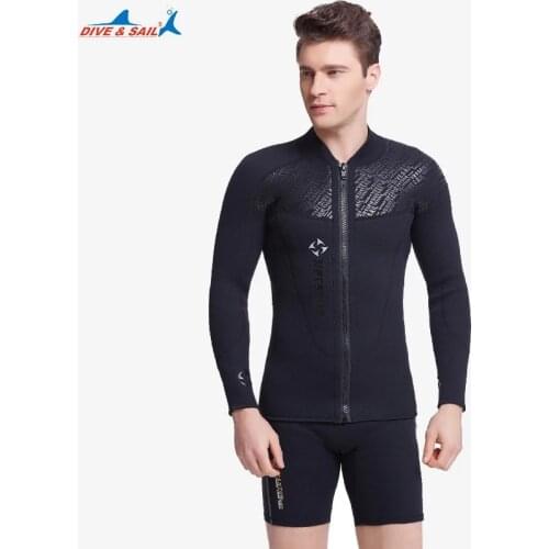 Mens Split Wetsuit 3mm Neoprene Diving Jacket and 1.5mm Dive Shorts Suit Swimming Surf Surfing Spearfishing Rashguard
