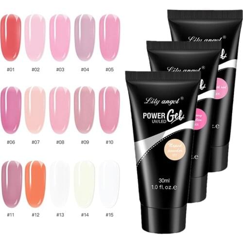 15 Color UV Extension Gel 30ml Nail Polish For Nails Art Painting Quickly Build Nails For Nails Art Painting Gel Nail Art TSLM1