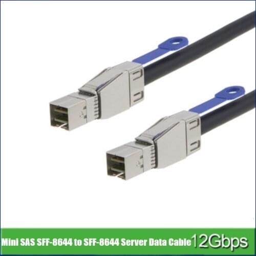 INSTOCKNOW!12Gbps External Mini SAS HD SFF-8644 to Mini SAS HD SFF-8644 Data Cable Server Raid Copper Cable 1/2/3/5m