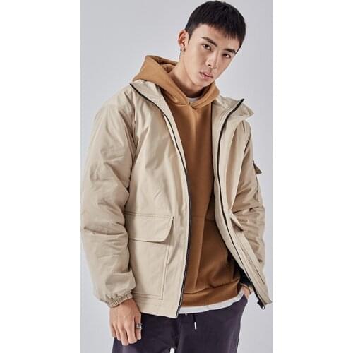 Winter Hooded Jacket Men 2019 Fashion Oversize Women Casual Loose Coats Parka Canada Man Jacket Korean Male Clothes KK3208