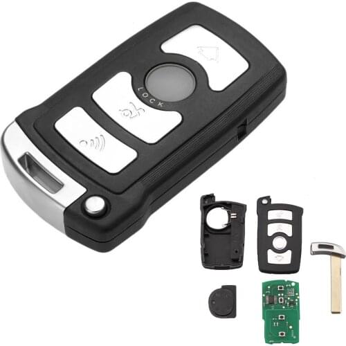 1Pc PC7992 4 Buttons Full Remote Car Key PCF7945 Chip 315Hz For CAS1 CAS2 Anti-theft system BMW7 SERIES E65/E66 730/740