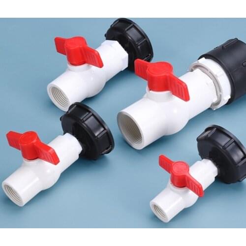 1pc S60x6 Plastic Adapter Connector for IBC Water Tank Valve Fittings Ton Barrel Joint Valve Fittings Ball Valve Adapter