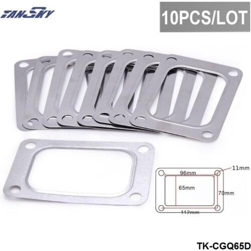 10PCS/LOT Racing Turbo T6 4 Bolt Gaskets Turbocharger Inlet Gasket TK-CGQ65D