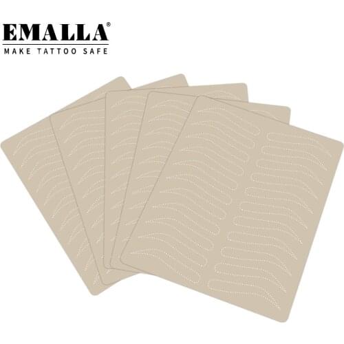 3/5/10Pcs Eyebrow Tattoo Practice Skin Double Side Tattoo Skin Practice Microblading Practice Skin Tattoo Skin Practice Sheets