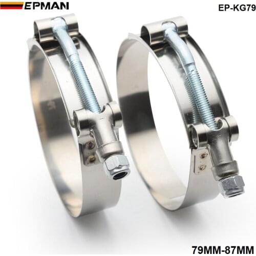 3"INCH (79MM-87MM) SILICONE TURBO HOSE COUPLER T BOLT SUPER CLAMP KIT EP-KG79