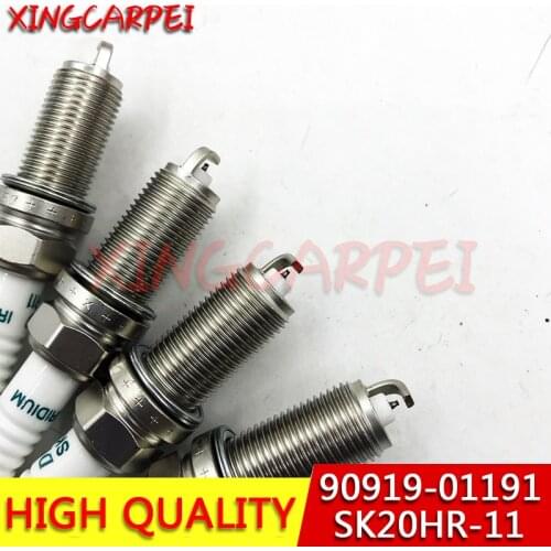 4pcs 90919-01191 SK20HR 11 Iridium Spark Plug For BMW Toyota 4Runner Tacoma Volvo 90919 01191 SK20HR-11 90048-51185