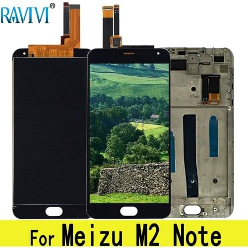 5.5" LCD For MEIZU M2 Note LCD Display Touch Screen Digitizer Assembly Replacement with Frame For MEIZU M2Note