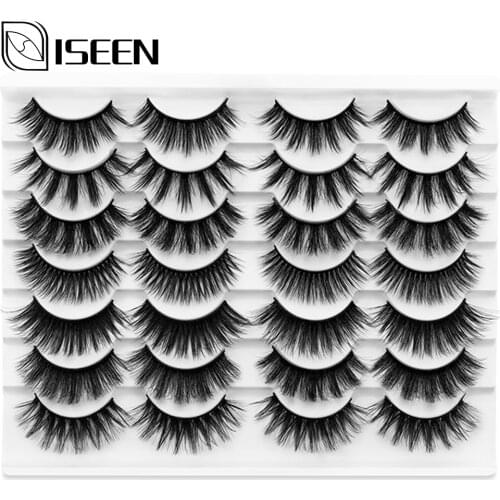 5/8/14 Pairs 15-25mm Fake Eyelashes Mink Eyelashes Mink Lashes Natural Dramatic Volume Eyelashes Extension False Eyelashes