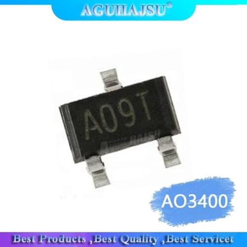 50pcs AO3400 AO3400A SOT23-3 MOSFET MOSFT 5.0A 29mOhm 30V 2.5V drv capable new original