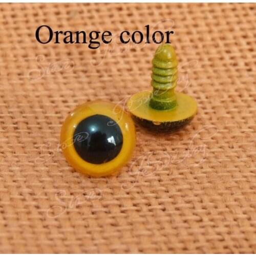 9/10/12/13/14mm safety plastic round shape toy eyes + washer for plush bear doll accessories ---size option