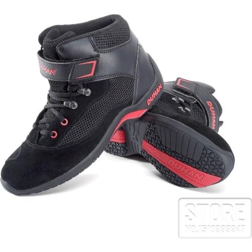 DUHAN Motorcycle Boot Moto Riding Genuine Cow Leather Boots Motorbike Biker Chopper Cruiser Touring Ankle Shoes Motorcycle Shoes