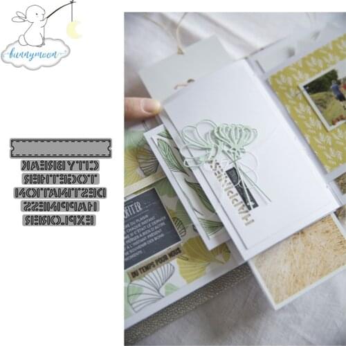 CH Letters Metal Cutting Dies 3D DIY Scrapbooking Carbon Sharp Craft Die Photo Invitation Cards Decoration