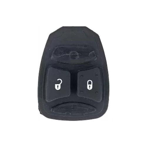2 Buttons Big Rubber Button Pad For Chrysler 2B Key pad for Dodge Car Remote Key Cases Covers