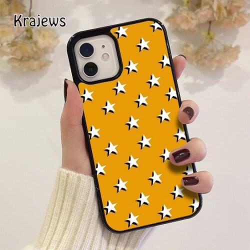 Krajews Golden Stars coque Phone Case for iPhone 12 mini 5 6S 7 8 PLUS X XS XR 11 PRO MAX SE 2020 Back Cover Funda Shell