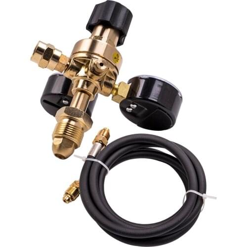 For Argon CO2 Tig Mig Flow Meter Welding Regulator Welder Gauge w/ 2M Gas Hose