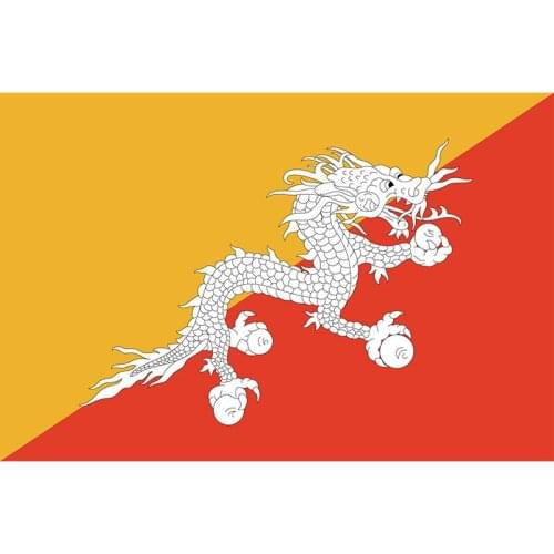 Bhutan Flag Yehoy hanging 90*150cm For Decoration