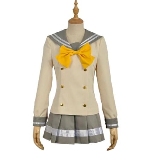 Anime Love Live Tsushima Yoshiko Cosplay Costume Coat Skirt Tie Daily Carnival Party Festival Uniform Brand New