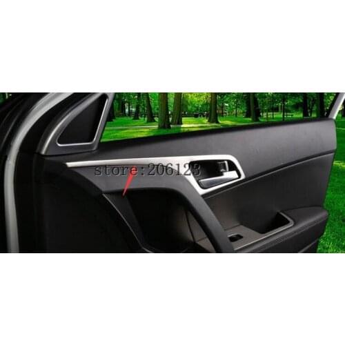 FIT FOR 2014-2017 For Hyundai ix25 (creta) Matte Inner Side Door Handle Bowl Cover 4 pcs /set