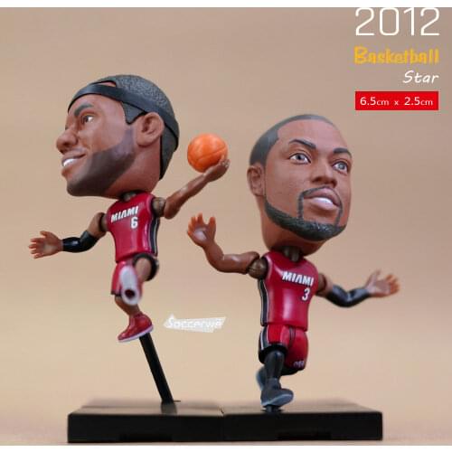 New MINI 6.5CM Basketball Star Model Figure Doll Car Ornaments Children Adult Toys Student Decor Xmas Birthday Gift Souvenir