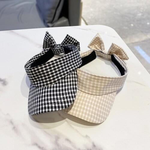 New Women Beach Summer Hat Cute Bow Lattice Empty Top Hat For Women Sun Hat Baseball Caps Korean Fashion Casual Pink Cowboy Hat