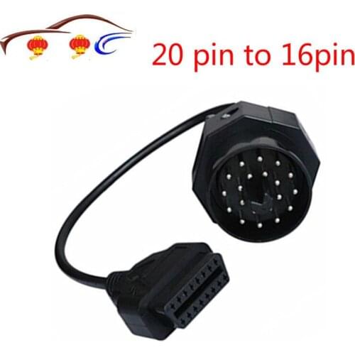 Newest OBD OBDII Adapter For B-M-W 20 Pin Connect To OBD2 16 Pin Diagnostic Tool For B-M-W E46 E39 E90 E60 F30 E36 X6 X5 Z3