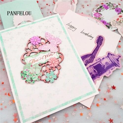 PANFELOU Romantic vines metal craft paper die cutting dies Scrapbooking/DIY Thanksgiving Day Easter Embossing mould cards