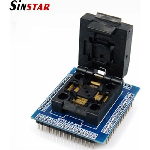 Top quality QFP64 TQFP64 LQFP64 adapter IC test socket Pitch 0.5m chip programmer STM32 cs42516-cqz lqfp64 socket