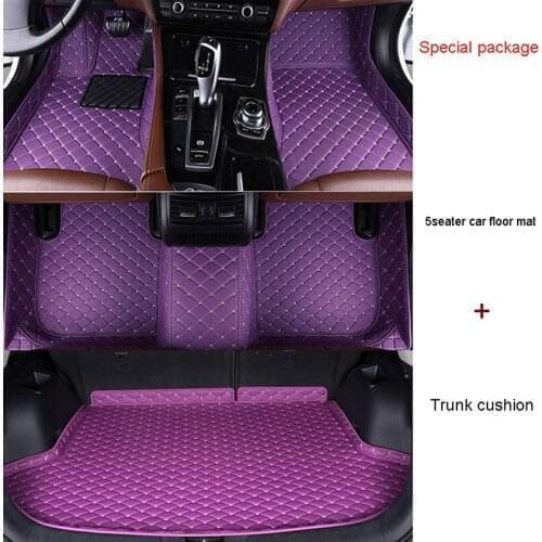 High quality custom car floor mats trunk mats for Audi all medels A6L R8 Q3 Q5 Q7 S4 RS TT Quattro A7 A8 A3 A4 A5 Car-Styling
