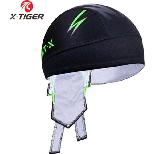 X-TIGER 100% Polyester Quick Dry Bandana Bike Bicycle Headband Breathable Hat Head Scarf Outdoor Sport Summer Cycling Caps