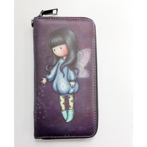 Fashion Casual Cartton Printing Womens Wallet High Quality Soft PU Leather Purse Bag Pretty Style Girls Lovely Clutch Wallet