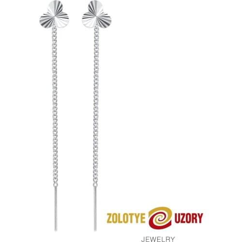 Женские золотые серьги Zolotye Uzory China At AliExpress