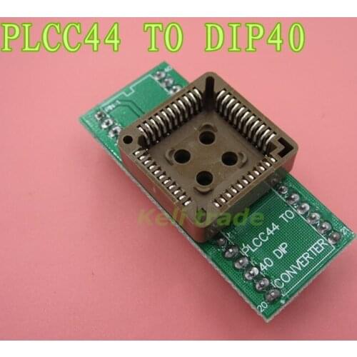 1pcs PLCC44 - DIP40 PLCC44 to DIP40 EZ Programmer Adapter Socket IC Test Socket