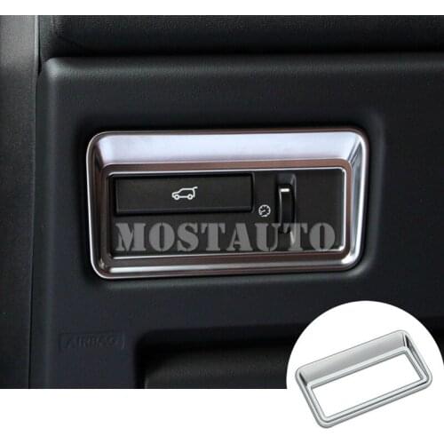 For Land Rover Range Rover Sport Inner Rear Trunk Button Frame Cover 2014-2015 1pcs Car Accessories Interior