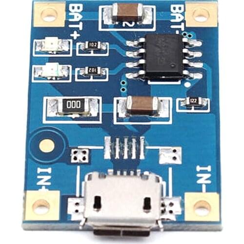 10pcs/Set TP4056 advanced chip Micro USB Battery Charger Module Board 5V 1A 18650 Lithium Battery Charging Board