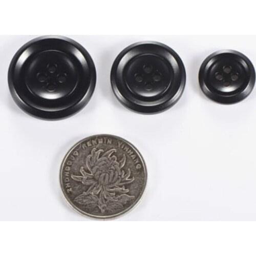 100piece High-grade black suit button coat buttons suit buttons windbreaker pants and sub resin button