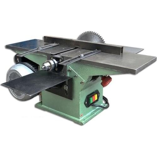 1300W Woodworking Planer Table Saw Multi-function Desktop Planer Drilling Machine Planer Saw Drill Triple Back Electric Planer