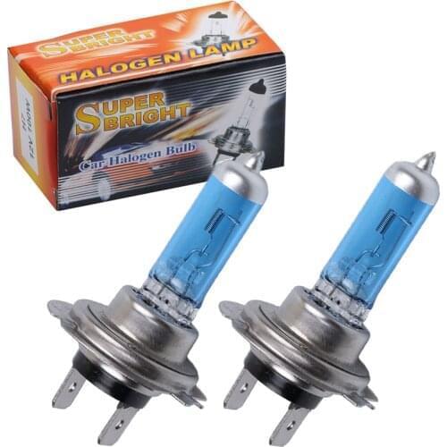 2 Pieces H7 100W 12V Super Bright White Fog Lights Halogen Bulb High Power Car Headlights Lamp Car Light Source parking