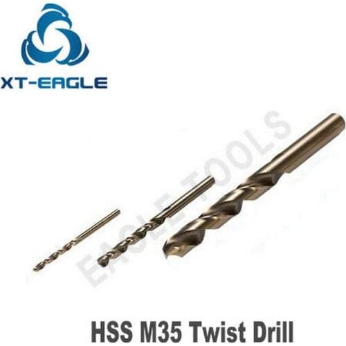 5pcs of 9.6mm 9.7mm 9.8mm 9.9mm 10.0mm HSS M35 Twist Drills Bits