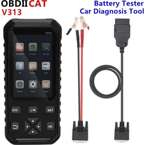 5pcs DHL Free Universal V313 OBD2 Scanner Engine Code Reader Auto Fault Detector Car Diagnosis Tool