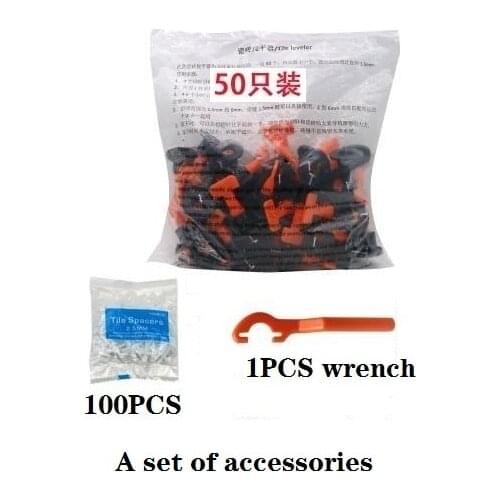 50PCS/set Tile leveling, leveling, tiling tool, leveling device, tile mason, floor tile, cross clip artifact construction tools