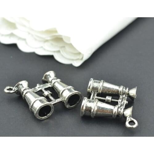 6Pcs Antique Silver color Zinc Alloy telescope Charms Pendants Diy Jewelry Findings Accessories Wholesale 22*23mm J134