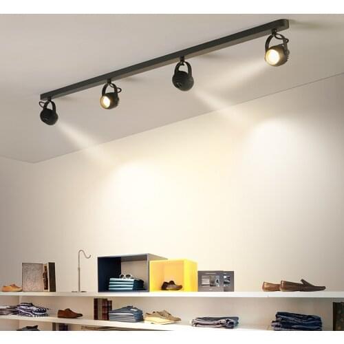 Acrylic Strip Led Chandeliers With Spotlights For Living Room Bedroom Lights Lighting Decor Black White Lustre Kitchen Fixture