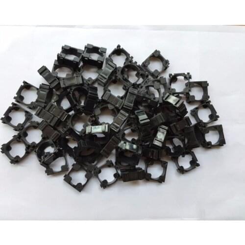 100pcs 18650 Battery Safety Anti Vibration Holder Cylindrical Bracket 22x22mm pc+pp+gp Meterials Lithium Batteries Support Stand